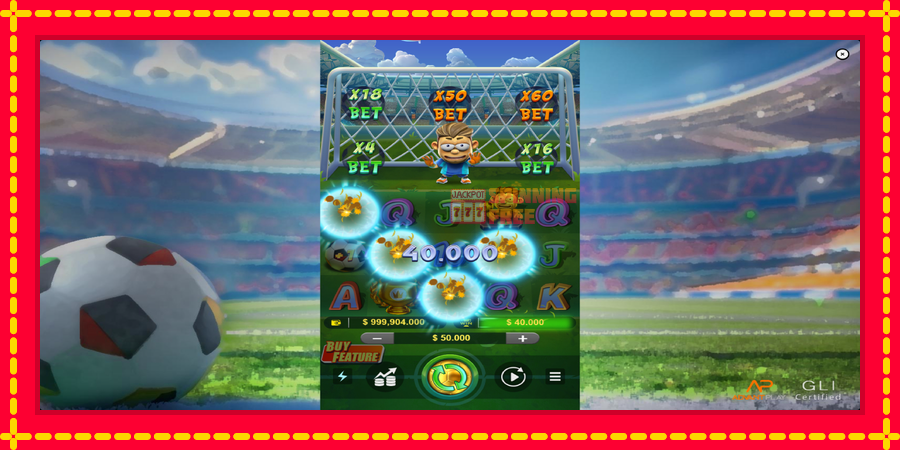 Football Fever mesin slot dengan animasi cerah, gambar 3