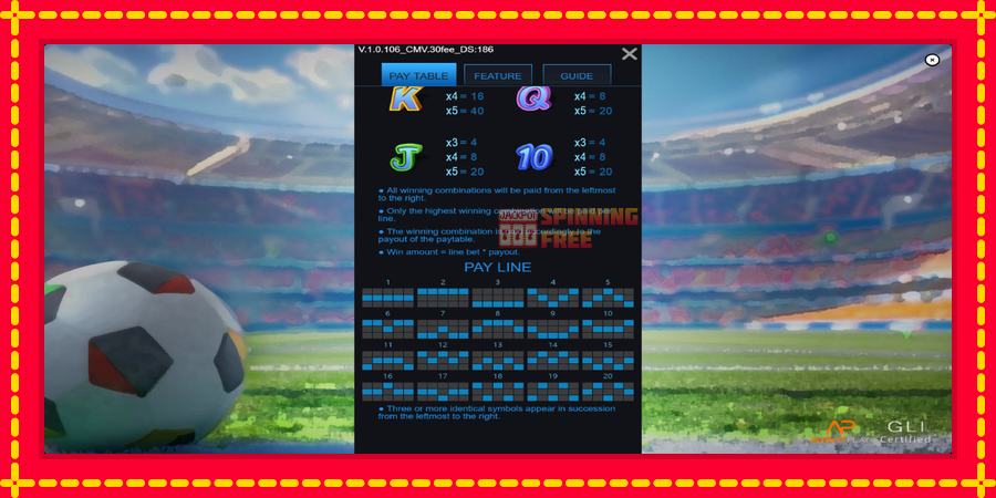 Football Fever mesin slot dengan animasi cerah, gambar 6