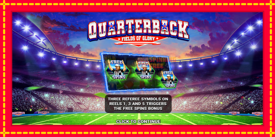 Quarterback Fields of Glory mesin slot dengan animasi cerah, gambar 1