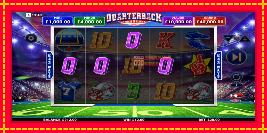 Quarterback Fields of Glory mesin slot dengan animasi cerah, gambar 4