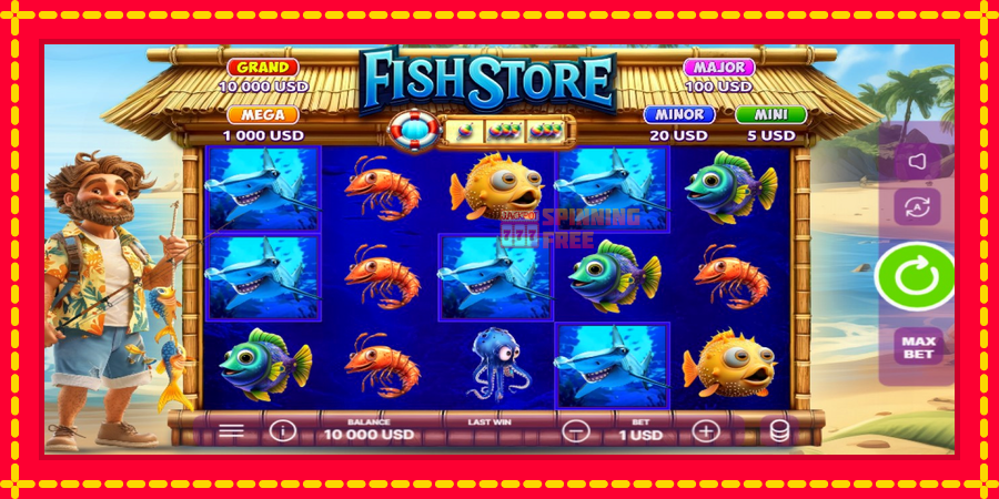 Fish Store mesin slot dengan animasi cerah, gambar 1