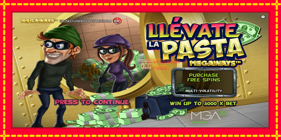 Llevate la Pasta Megaways mesin slot dengan animasi cerah, gambar 1