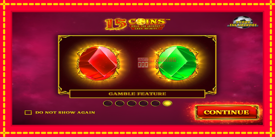 15 Coins Grand Gold Edition Score The Jackpot mesin slot dengan animasi cerah, gambar 1