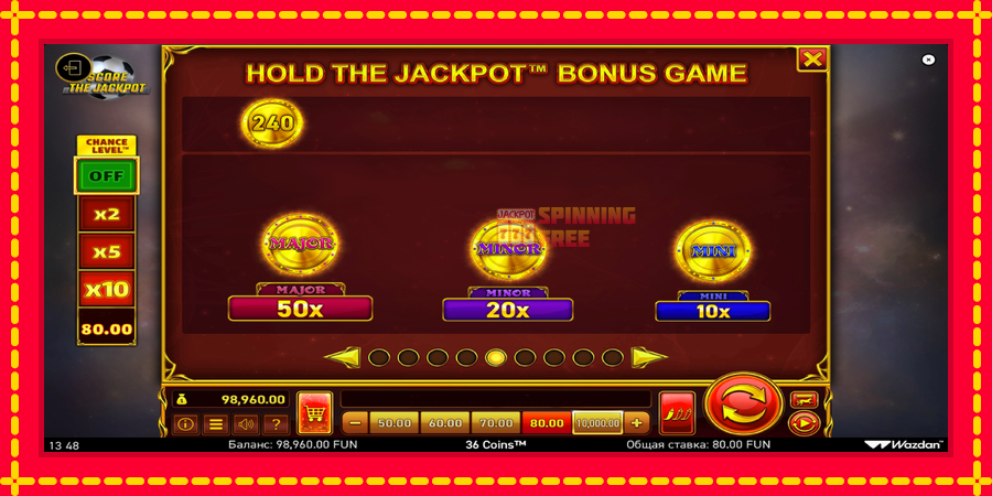 36 Coins Score The Jackpot mesin slot dengan animasi cerah, gambar 7