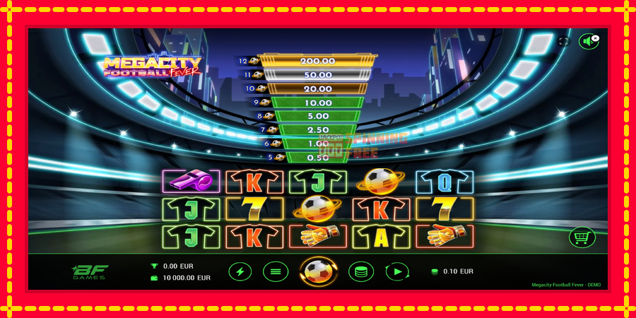 Megacity Football Fever mesin slot dengan animasi cerah, gambar 3