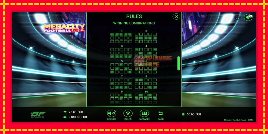 Megacity Football Fever mesin slot dengan animasi cerah, gambar 7