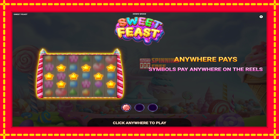 Sweet Feast mesin slot dengan animasi cerah, gambar 1