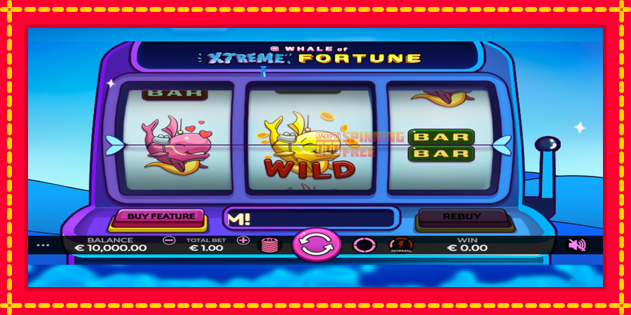 Whale of Xtreme Fortune mesin slot dengan animasi cerah, gambar 1