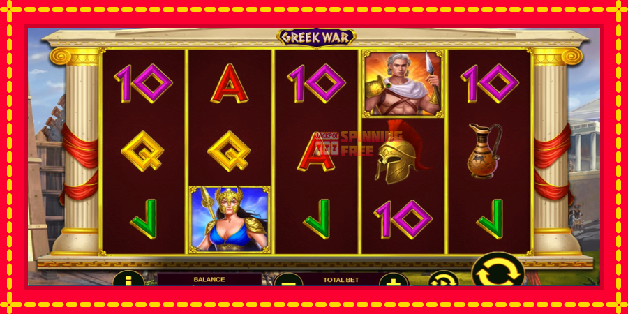 Greek War mesin slot dengan animasi cerah, gambar 1