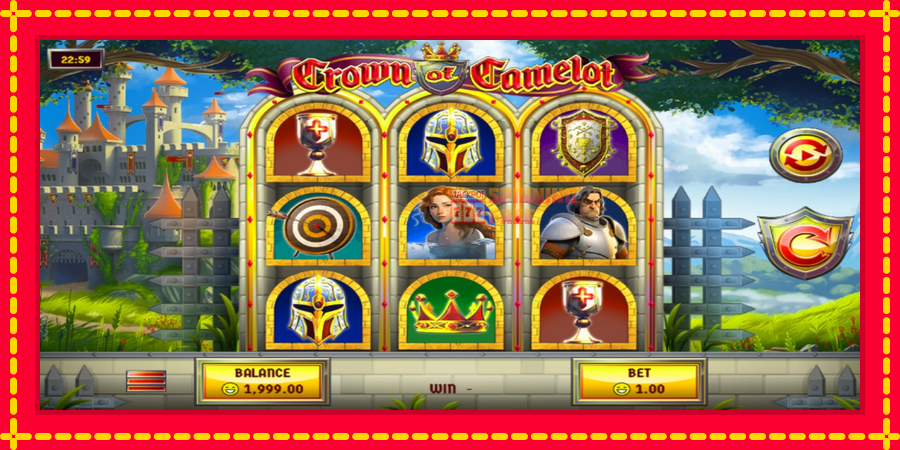 Crown of Camelot mesin slot dengan animasi cerah, gambar 2