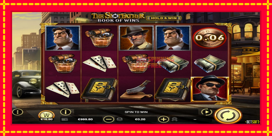 The SlotFather Book of Wins mesin slot dengan animasi cerah, gambar 1