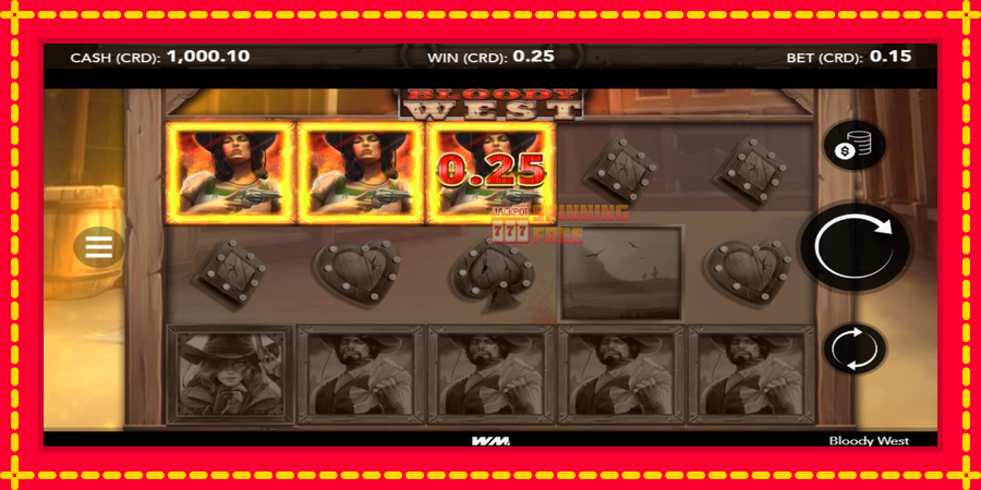 Bloody West mesin slot dengan animasi cerah, gambar 2