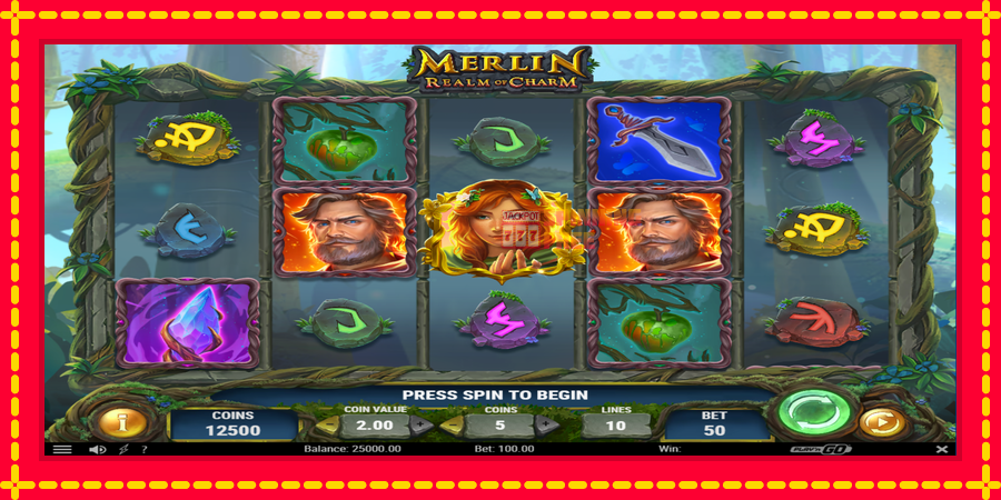 Merlin Realm of Charm mesin slot dengan animasi cerah, gambar 2