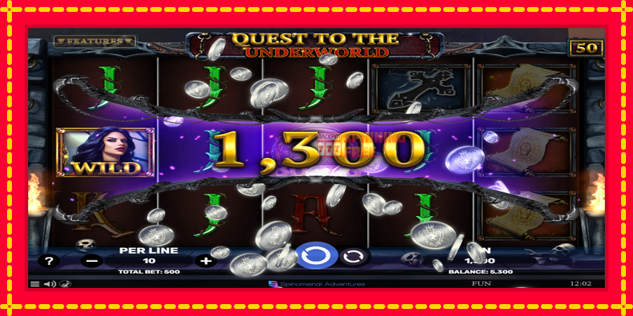 Quest To The Underworld mesin slot dengan animasi cerah, gambar 3