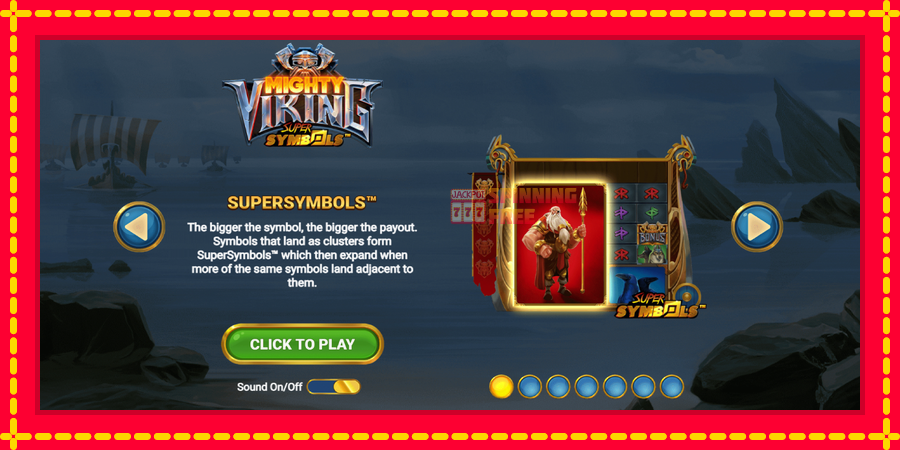 Mighty Viking mesin slot dengan animasi cerah, gambar 1