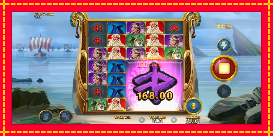 Mighty Viking mesin slot dengan animasi cerah, gambar 3