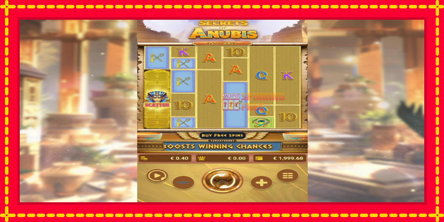 Secrets of Anubis mesin slot dengan animasi cerah, gambar 3