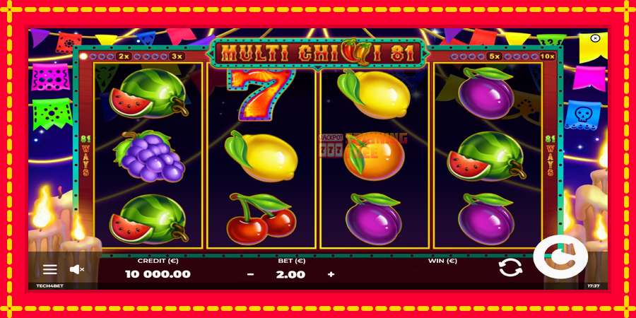 Multi Chilli 81 mesin slot dengan animasi cerah, gambar 1