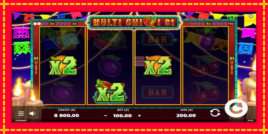 Multi Chilli 81 mesin slot dengan animasi cerah, gambar 3