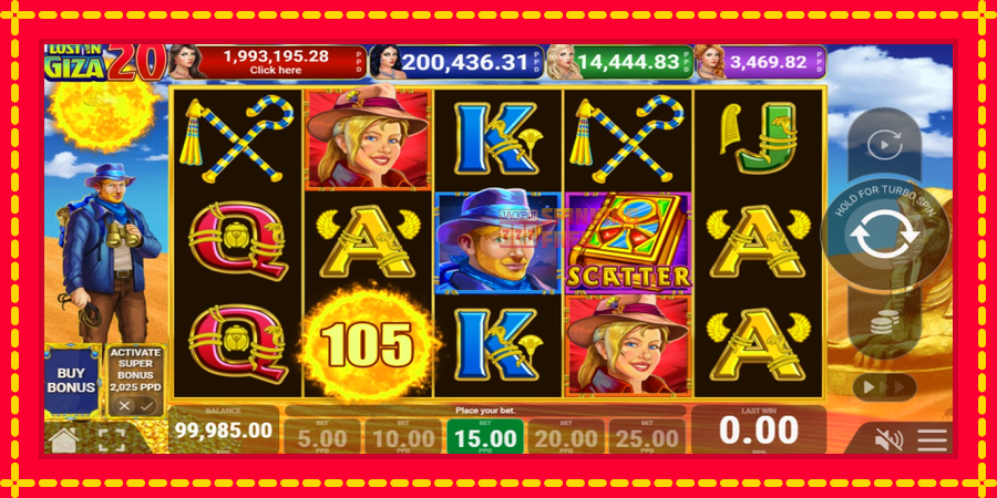 Lost in Giza 20 mesin slot dengan animasi cerah, gambar 2