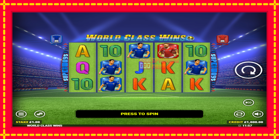 World Class Wins mesin slot dengan animasi cerah, gambar 1