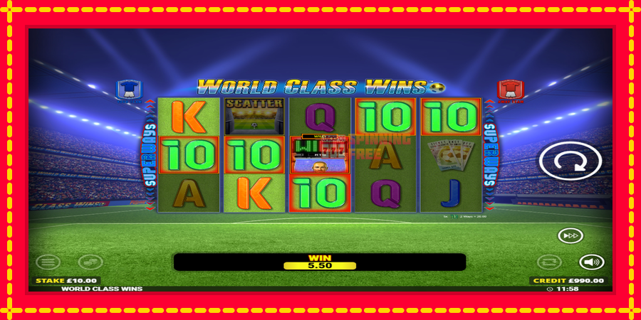 World Class Wins mesin slot dengan animasi cerah, gambar 2