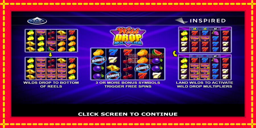 Wild Drop Multiplier mesin slot dengan animasi cerah, gambar 1