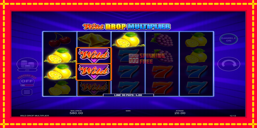 Wild Drop Multiplier mesin slot dengan animasi cerah, gambar 3