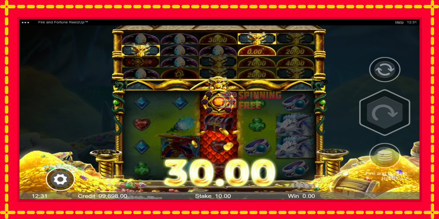 Fire and Fortune ReelzUp mesin slot dengan animasi cerah, gambar 4