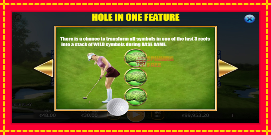 Hole In One mesin slot dengan animasi cerah, gambar 6