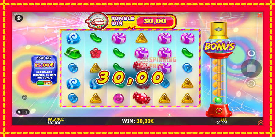 Jawbreaker mesin slot dengan animasi cerah, gambar 4