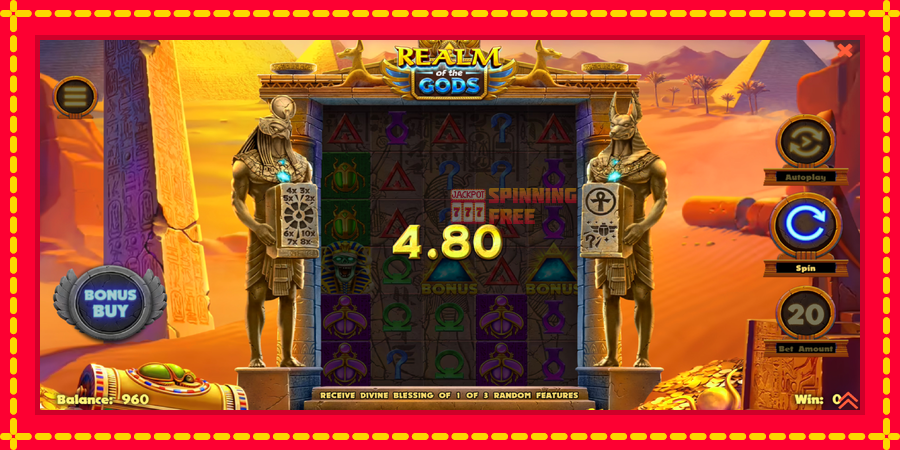 Realm of the Gods mesin slot dengan animasi cerah, gambar 3