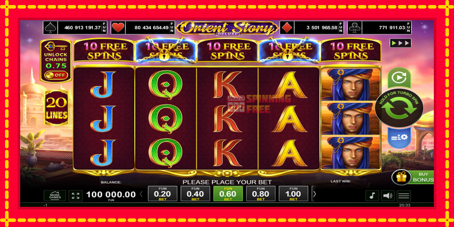 Orient Story Deluxe mesin slot dengan animasi cerah, gambar 1