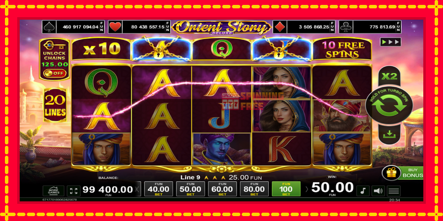 Orient Story Deluxe mesin slot dengan animasi cerah, gambar 2