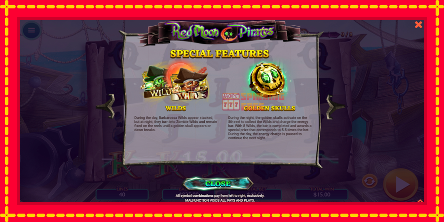 Red Moon Pirates mesin slot dengan animasi cerah, gambar 5