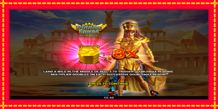 Hidden Egypt DoubleMax mesin slot dengan animasi cerah, gambar 1