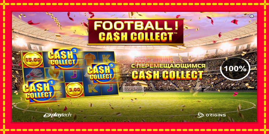 Football Cash Collect PowerPlay Jackpot mesin slot dengan animasi cerah, gambar 1