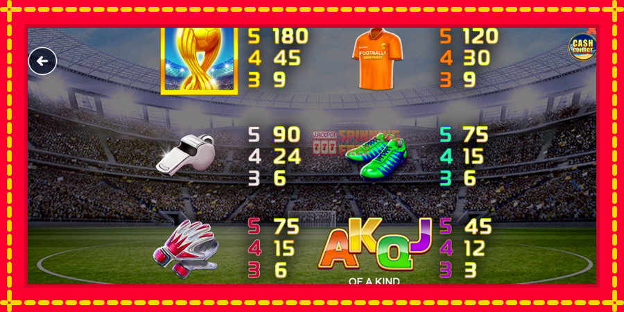 Football Cash Collect PowerPlay Jackpot mesin slot dengan animasi cerah, gambar 6