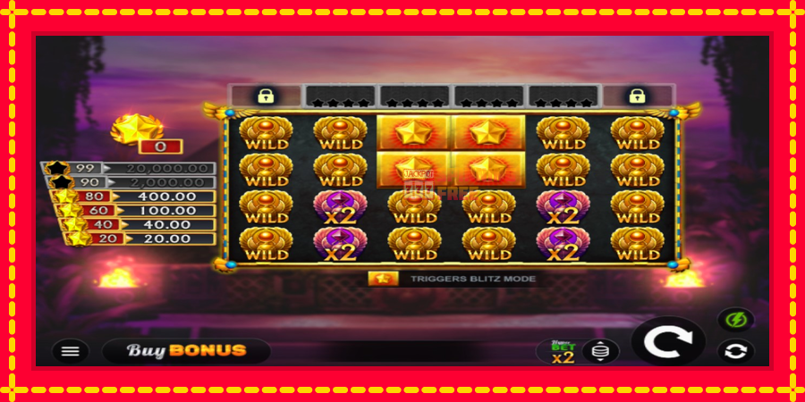 Ramses Blitz Hold and Win mesin slot dengan animasi cerah, gambar 1