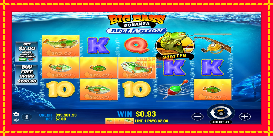 Big Bass Bonanza Reel Action mesin slot dengan animasi cerah, gambar 2