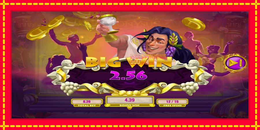 Diamond Spins Dionysus mesin slot dengan animasi cerah, gambar 5