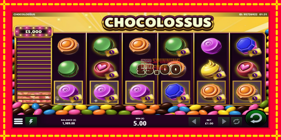 Chocolossus mesin slot dengan animasi cerah, gambar 3