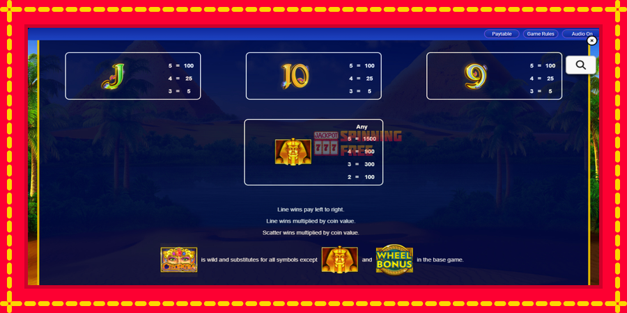 Money Mania Cleopatra mesin slot dengan animasi cerah, gambar 6