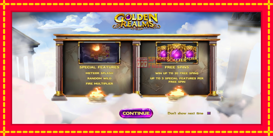 Golden Realms mesin slot dengan animasi cerah, gambar 1