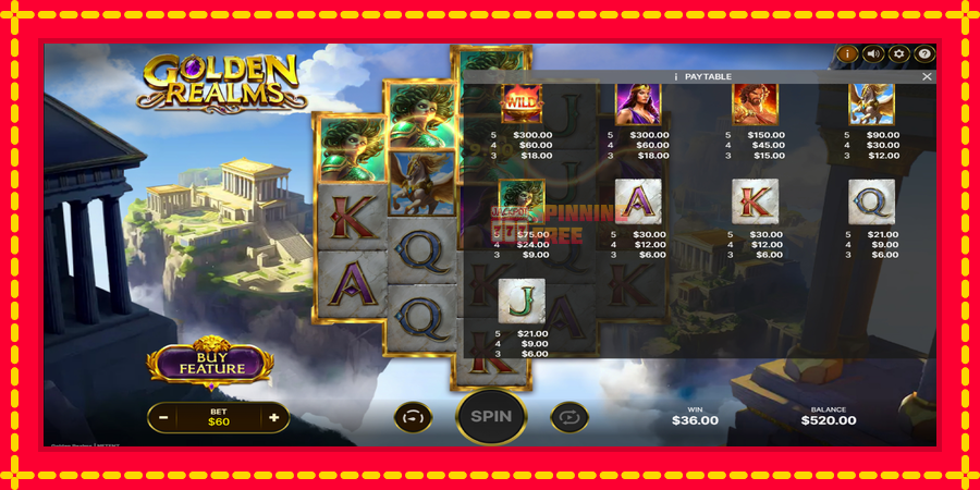 Golden Realms mesin slot dengan animasi cerah, gambar 5