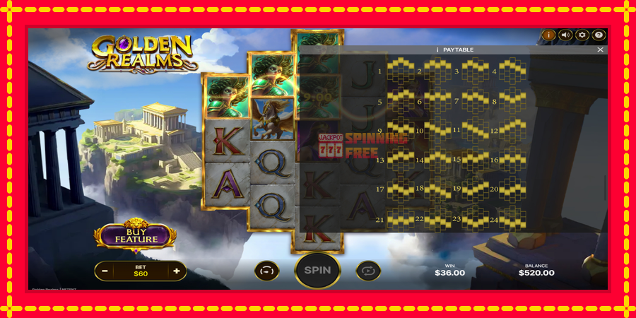 Golden Realms mesin slot dengan animasi cerah, gambar 7