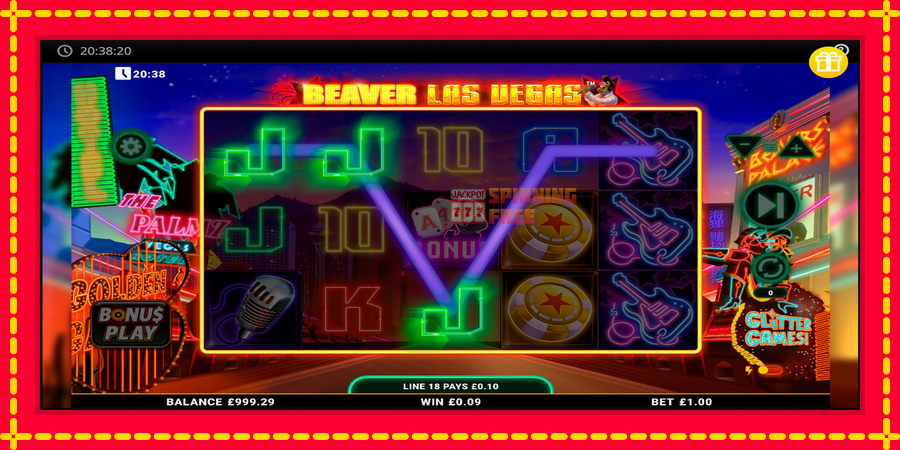 Beaver Las Vegas mesin slot dengan animasi cerah, gambar 3