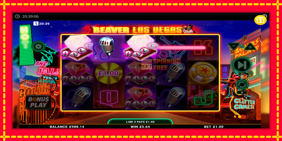 Beaver Las Vegas mesin slot dengan animasi cerah, gambar 4