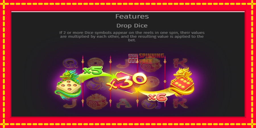 Lucky Dragon MultiDice X mesin slot dengan animasi cerah, gambar 4