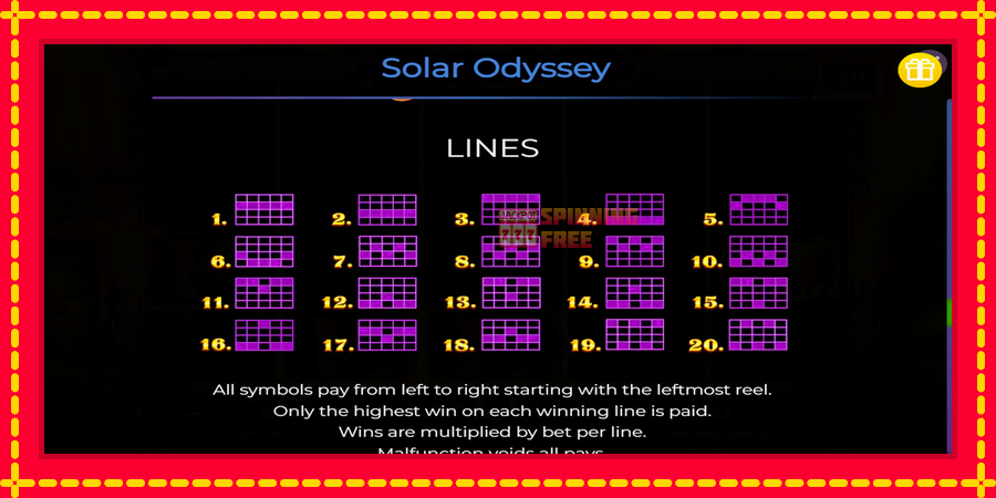 Solar Odyssey mesin slot dengan animasi cerah, gambar 7